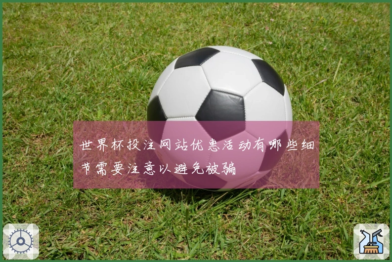 世界杯投注网站优惠活动有哪些细节需要注意以避免被骗
