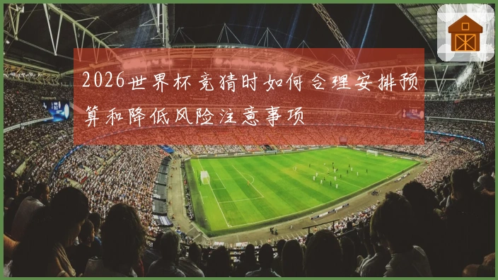 2026世界杯竞猜时如何合理安排预算和降低风险注意事项
